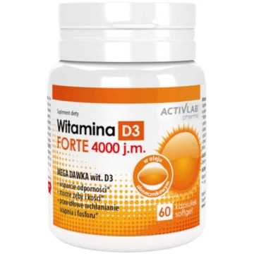Vitamin D3 FORTE 4000 IU 60 kap ActivLab