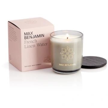 French Linen Water Luxury Natural Candle & Lid - M