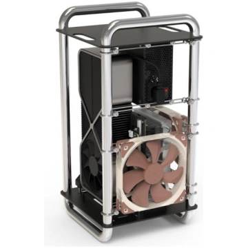 STREACOM DA6 Vertical Open Frame ITX Case | GESC-1