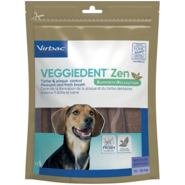 VIRBAC Veggiedent Zen M -dog treat - 15 pcs