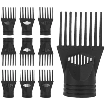 10 gab. plastmasas fēna uzgaļi-ķemmes apjoma palie