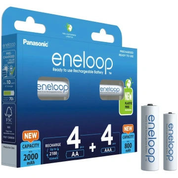 Rechargeable batteries PANASONIC ENELOOP 4x AA 200