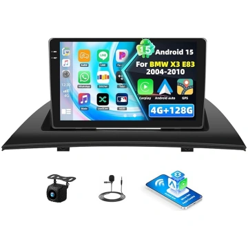 4+128G Android 15 auto radio BMW X3 E83 2004-2010,