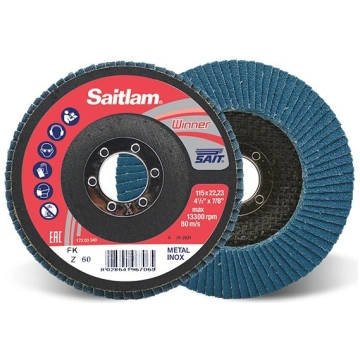 96700 Lameļu slīpdisks 125mm K40 Z Metālam, INOX S
