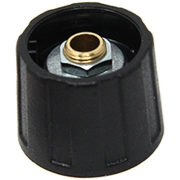 Knob; without pointer; ABS; Øshaft: 6.35mm; Ø20x15