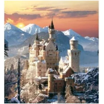 Puzle Clementoni Neuschwanstein 1500 gab. — pilsēt
