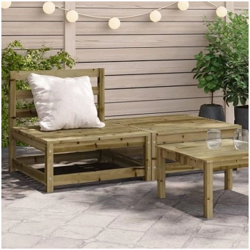 Homgoday Garden Sofa without Armrests with Footres