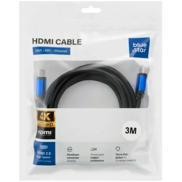 Blue Star HDMI 2.0 Cable 4K 120Hz - High Speed, HD
