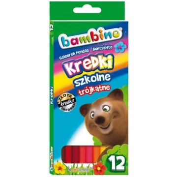 Krāsainie zīmuļu krītiņi, 12 intensīvas krāsas, li