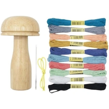 HomeSoGood DIY koka spraudnis sēne Patchwork rīks 