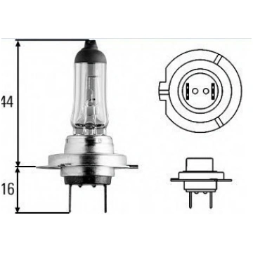 Auto spuldzes H7 55w 12v JPN H712V55W