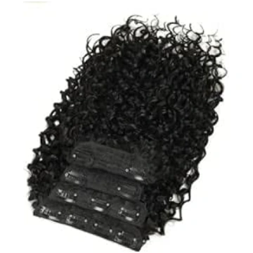 4 Pack Clip in matu pagarinājumi 35 cm īss sintēti