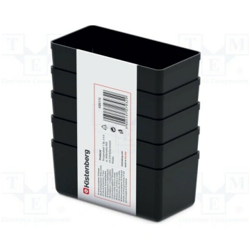 Container: cuvette; black; 55x110mm; 5pcs; KBS115;