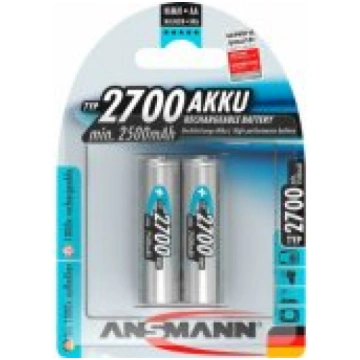 Ansmann 2700mA NiMh AA 2 pcs Baterijas 5030852-ANS