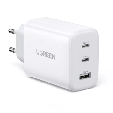 Sienas lādētājs UGREEN CD275 — 65W 2x USB-C + USB,