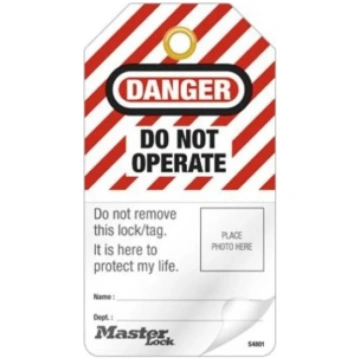 S90002 | Custom Lockout ID Tag (76 x 38) Master Lo