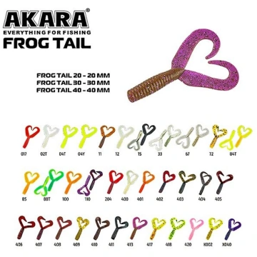 Silikona māneklis AKARA mini SOFTTAIL «Frog Tail S