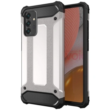 Hybrid Armor Case for Samsung Galaxy A36 - Silver
