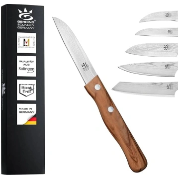 Gehring Solingen Look Damaskas dārzeņu nazis, 8 cm