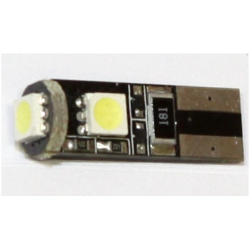 LED lampa 3d, CB, W5W balta