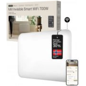 Viedais konvektors Wifi, 700W, 8-11 m², IPX4, balt