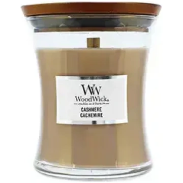WoodWick Glass small Cashmere aromātiskā svece ar 