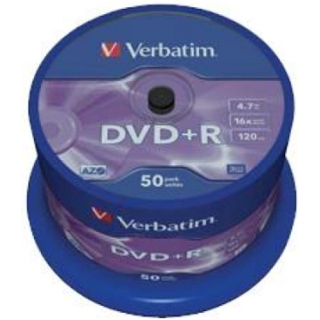 DVD+R 4.7Gb 120min 16x par 1gab Verbatim iepak F.1
