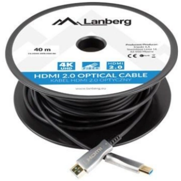 Lanberg CA-HDMI-20FB-0300-BK optical cable HDMI M/