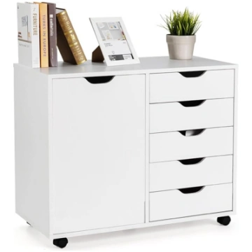 GOPLUS Rolling Container with Drawers, Mobile Fili
