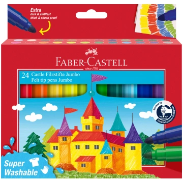 Flomāsteri Faber-Castell Castle Jumbo 24 krāsas FC