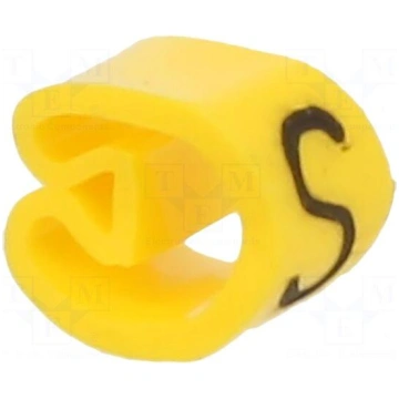 Markers | Marking: S | 2.5÷5mm | PVC | yellow | -3