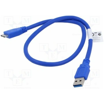 Cable; USB 3.0; USB A socket,USB B micro plug; gol