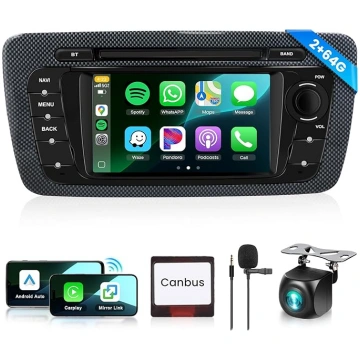 2G + 64G auto radio Seat Ibiza 2009-2013, podofo 6