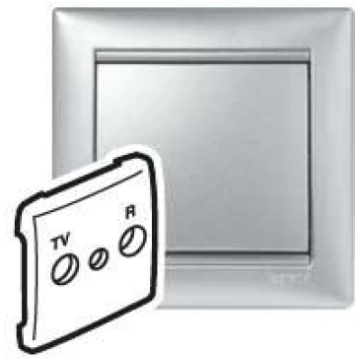Valena alum Centr.plate TV+FM LEGRAND EB758687773