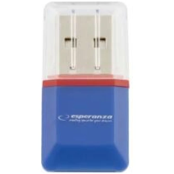 ESPERANZA MICRO SD USB 2.0 CARD READER BLUE 180573