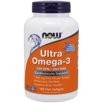 NOW Foods Ultra Omega-3 (zivju želatīna mīkstajās 