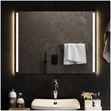 Vannasistabas spogulis ar led, 80x60 cm