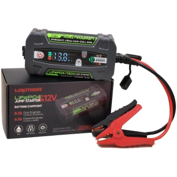 LOKITHOR 12V 51.2Wh 2250A LiFePO4 starta palīgiekā