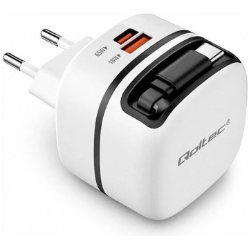 Ladowarka Qoltec Ladowarka sieciowa GaN 65W USB-C 