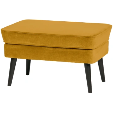 Pufs Rocco, 47 x 77 x 51 cm, samts, dzeltens De Ee