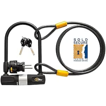 Via Velo Bicycle U-Lock with Cable - 14mm Shackle 