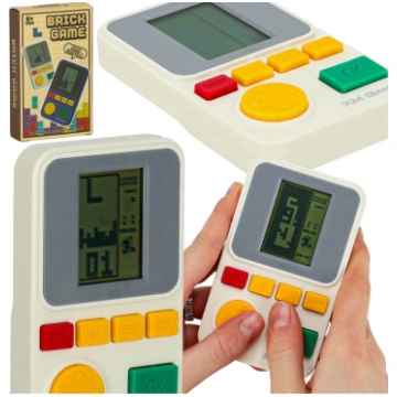 Pārnēsājama elektroniskā retro spēļu konsole, balt