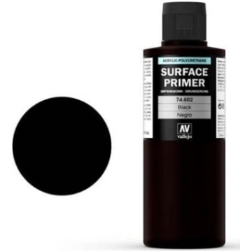 Vallejo Black 200 ml. Vallejo Surface Primer Unive