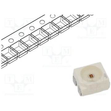 LED; amber; SMD; PLCC4; 1800÷7100mcd; 1.9÷2.65VDC;