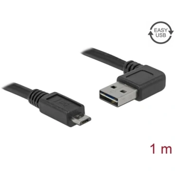 Delock Cable EASY-USB 2.0 Type-A male angled left 