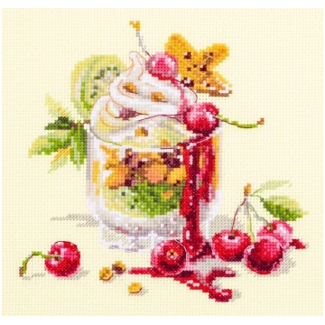 Izšūšanas komplekts Magic Needle "Cherry Dessert" 