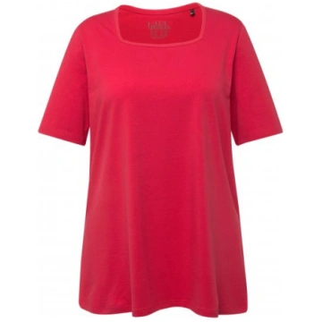 Ulla Popken Essential Square Neck Stretch Tee Dark