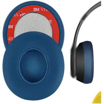 GEEKRIA Blue Leather Memory Foam Ausu spilventiņi 