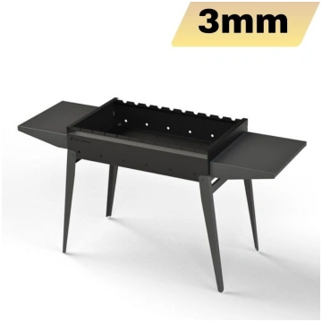 Saliekams grils Classic 600 ar 2 plauktiem (3mm)