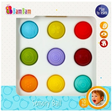 Sensorā bumba, sensorika, manipulācijas BamBam, 3 